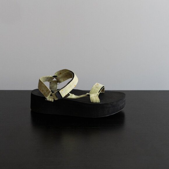 Teva Platform Sandals – Mint Green with Daisy Detail | Women’s Size 8 - Picture 5 of 7